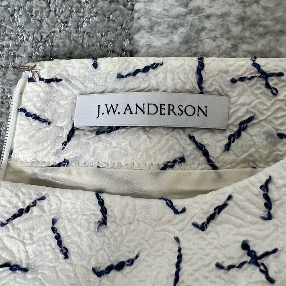 J.W. Anderson Crinkled Silk A-Line Skirt - Picture 2 of 7